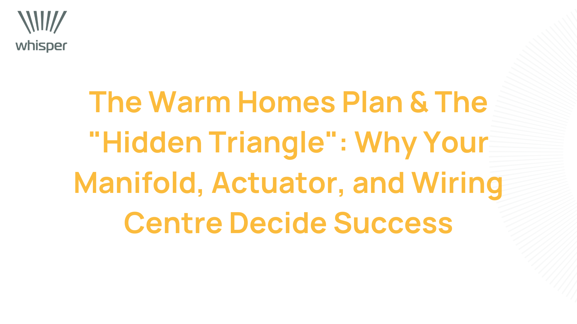 Warm Homes Plan Jan 26